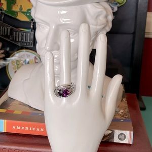 Amethyst Silver Ring